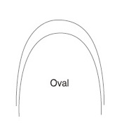 Дуга SUPER ELASTIC NITI, OVAL, прямоугольная .016"х.022" ВЧ