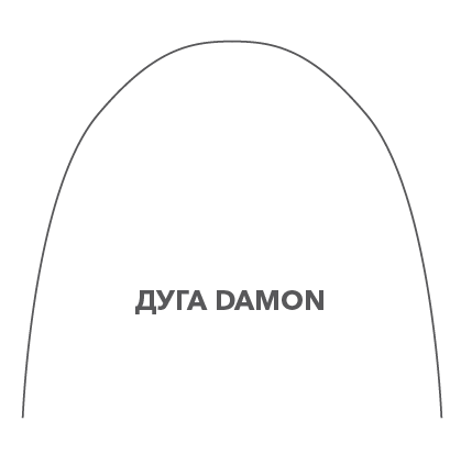 Дуга DAMON CU NI-TI универсальная со стопором, прямоугольная .014"x.025"