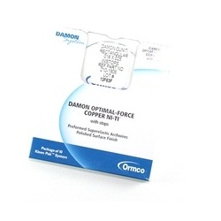 Дуга DAMON CU NI-TI универсальная со стопором, прямоугольная .014"x.025"