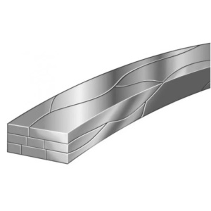 Дуга ARCH BLANK D-RECT 8-проволочная прямоугольная .017"x.025" НЧ
