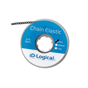 Цепочка CHAIN ELASTICS эласт. БЕЗ ШАГА (2,5 мм), Серый / Grey, в катушке 4,5 м