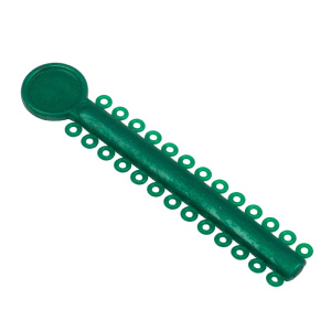 Лигатура эластичная, модуль 26 кольца, Жемчужно зеленый / Green Pearl