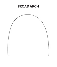 Дуга BROAD ARCH CUNI-TI 27°C, SMALL, прямоугольная, .016"х.022" ВЧ
