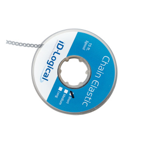 Цепочка CHAIN ELASTICS эласт. БЕЗ ШАГА (2,5 мм), Серебряный / Silver, в катушке 4,5 м