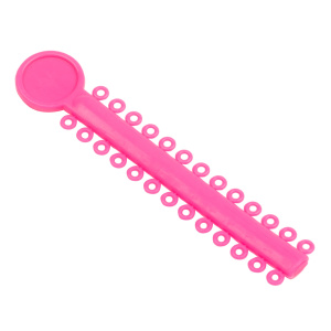 Лигатура эластичная, модуль 26 кольца, Розовый / Pink