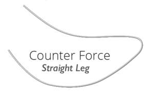 Дуга TITANAL COUNTER FORCE реверс., STRAIGHT LEG, прямоугольная .016"х.022" ВЧ, без инд. упак., США