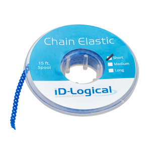Цепочка CHAIN ELASTICS эласт. БЕЗ ШАГА (2,5 мм), Синий / Blue, в катушке 4,5 м