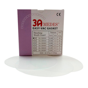 Пластины EV GASKET для изготовления защитных капп, круглые, 120 MOUTHGUARD 3.0 мм, 8 шт., ЗА MEDES