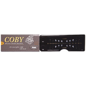 НАБОР брекетов COBY STRAIGHT .022 ROTH ВЧ\НЧ С КРЮЧКОМ на 3, 12 ШТ, YDM