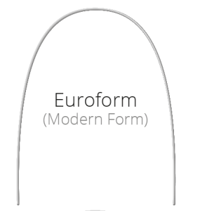 Дуга ORTINOL NITI COATED (белые), EUROFORM, круглая 018" НЧ