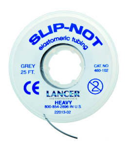 Нить-трубка SLIP-NOT TUBING нескользящая силовая эластичная 0.30" Heavy, серая, 7,62 м, LANCER