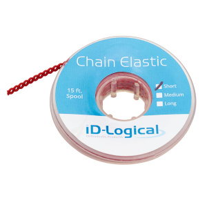 Цепочка CHAIN ELASTICS эласт. БЕЗ ШАГА (2,5 мм), Пурпурно-красный / Magenta, в катушке 4,5 м