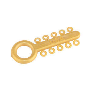 Лигатура LIGATURE TIES эластичная, модуль 10 колец, золотистый