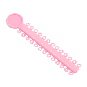 Лигатура эластичная, модуль 26 кольца, Нежно-розовый / Baby Pink