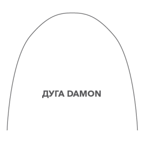 Дуга DAMON CU NI-TI универсальная со стопором, прямоугольная .014"x.025"