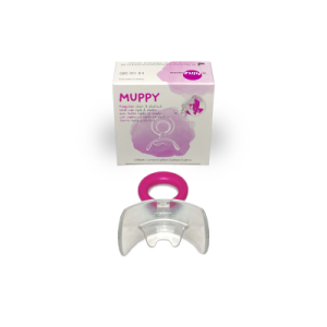 Вeстибулярная пластина MUPPY с козырьком жесткая, ПРОЗРАЧНАЯ, SMALL C l 3-5 лет, DR.HINZ
