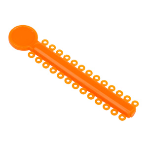 Лигатура эластичная, модуль 26 кольца, Оранжевый / Orange