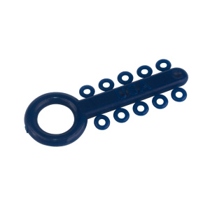 Лигатура LIGATURE TIES эластичная, модуль 10 колец, темно-синий