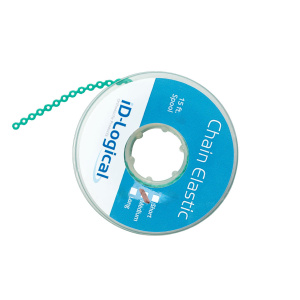 Цепочка CHAIN ELASTICS эласт. СО СРЕДНИМ ШАГОМ (3,8 мм), Бирюзовый / Turquoise, в катушке 4,5 м