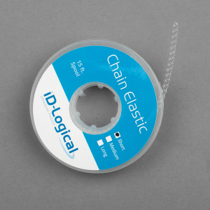 Цепочка CHAIN ELASTICS эласт. БЕЗ ШАГА (2,5 мм), Красный / Red, в катушке 4,5 м