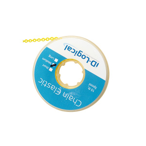 Цепочка CHAIN ELASTICS эласт. СО СРЕДНИМ ШАГОМ (3,8 мм), Желтый / Yellow, в катушке 4,5 м