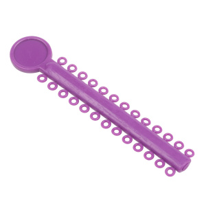 Лигатура эластичная, модуль 26 кольца, Фиолетовый / Purple