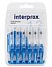 Межзубные ёршики INTERPROX, 6шт Conical (1.3mm)(синий), мягкая ручка, две точки изгиба на 360°
