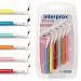 Межзубные ёршики INTERPROX PLUS, 6 шт. (размеры в ассортименте), жесткая ручка, угол 90°