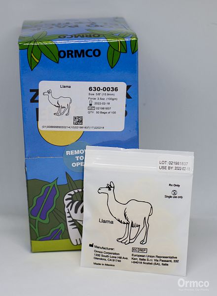 Эластичная тяга Zoo 5/8" - 3,5 oz "ЛАМА" - "LAMA" (средне-сильная), 100 шт в упаковке